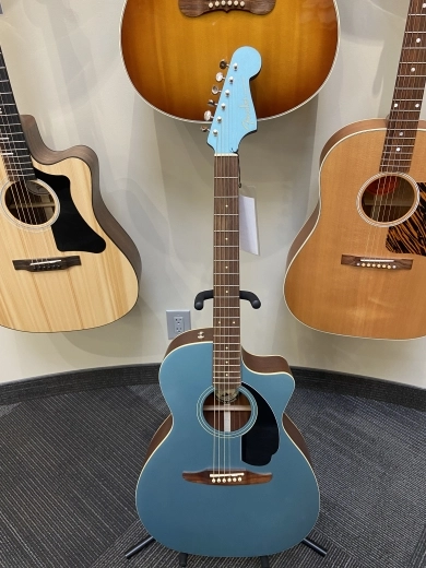 Fender - Newporter Player Acoustic-Electric Guitar, Walnut Fingerboard - Tidepool